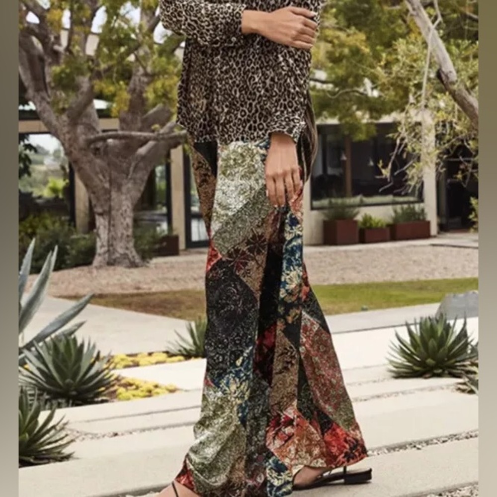 NWOT Johnny Was Mabel 100% Silk palazzo pants size XS! - Picture 2 of 9